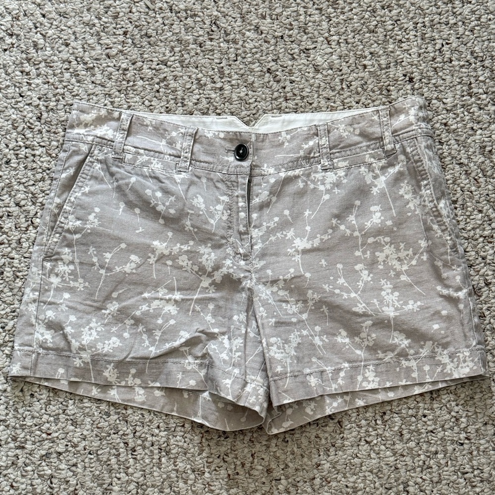 LOFT Tan Floral Women's Shorts